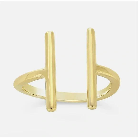 Sterling Forever 925 silver parallel bar ring - Picture 2 of 8